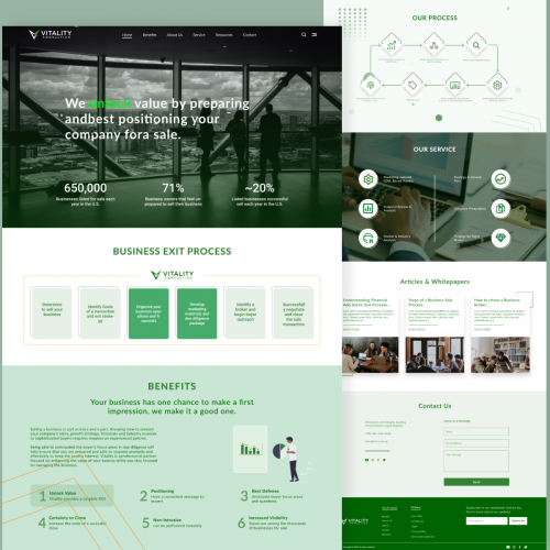 Vitality Business Website Design