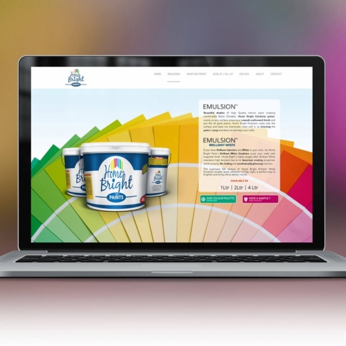 Home Bright Paints Website thumb