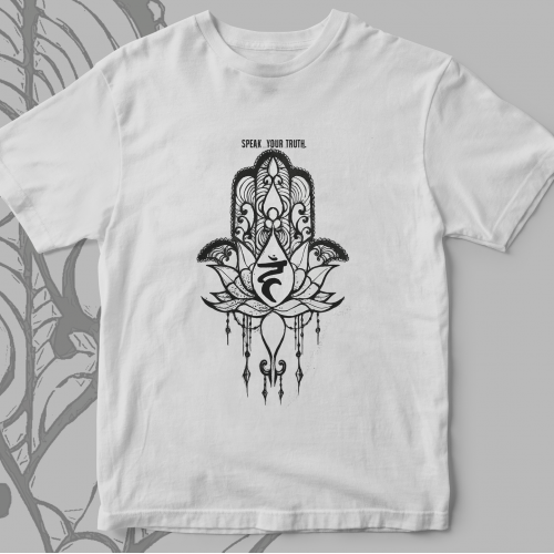 Speak your truth Hamsa hand. thumb