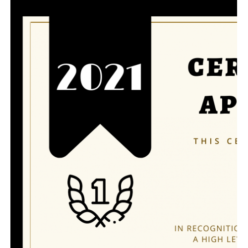 Appreciation Certificate