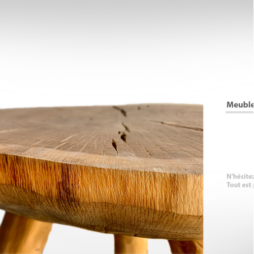Oak Salon Table