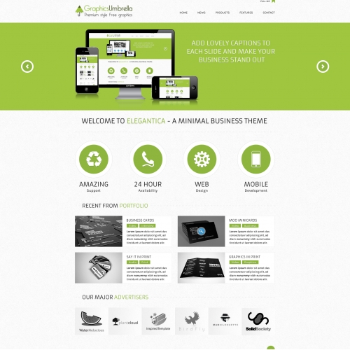 web design psd template for sale thumb
