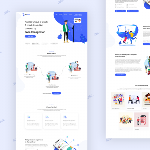Merchant Loyalty App Landing Page