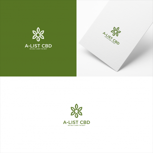 a list CBD logo design