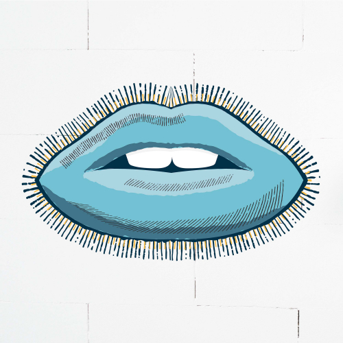 Blue lips