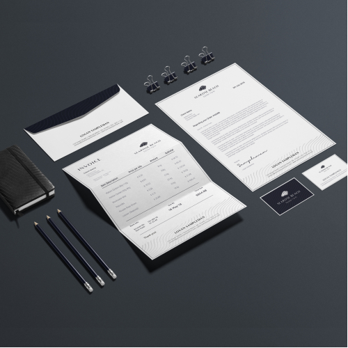Elegant Stationery for Oyster Farm
