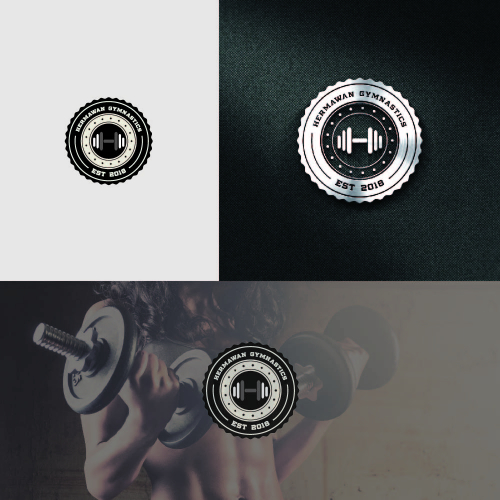 hermawan gym logo design