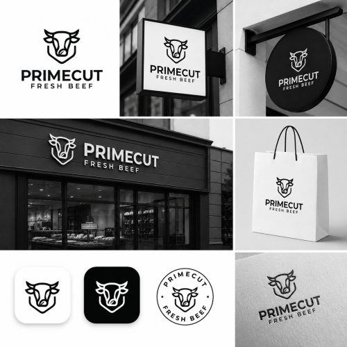 PRIMECUT” is a premium logo