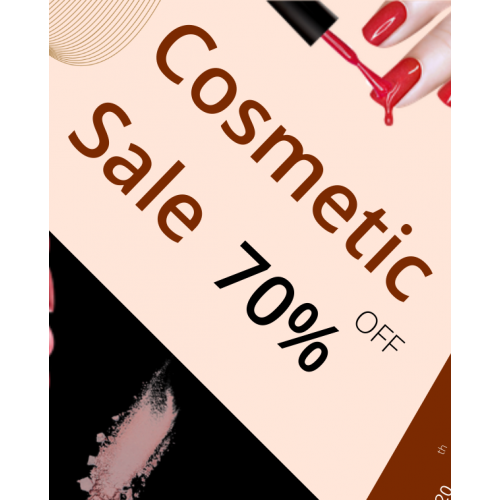 COSMETIC SALE FLYER