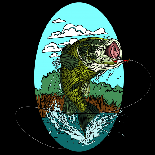 Bass Fishing. thumb
