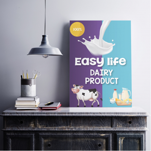 Dairy Product Poster Design for a client