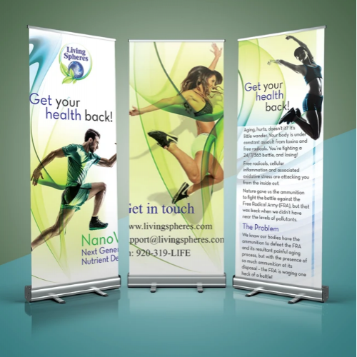 Roll Up  banner design for client