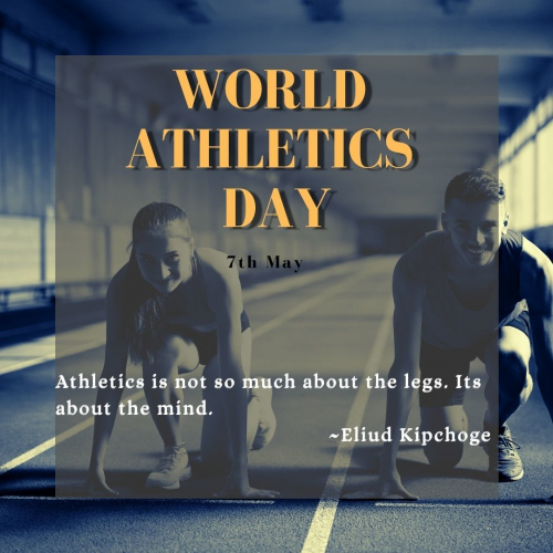 Graphical poster on World Athletics Day
