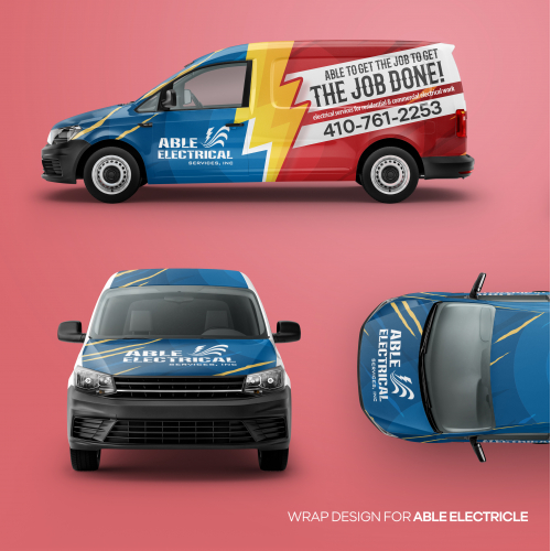 Wrap sticker for Able Electrical Services thumb