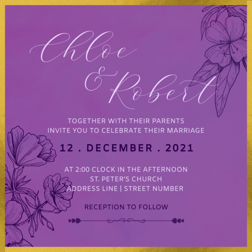 Wedding Invite - Design challenge