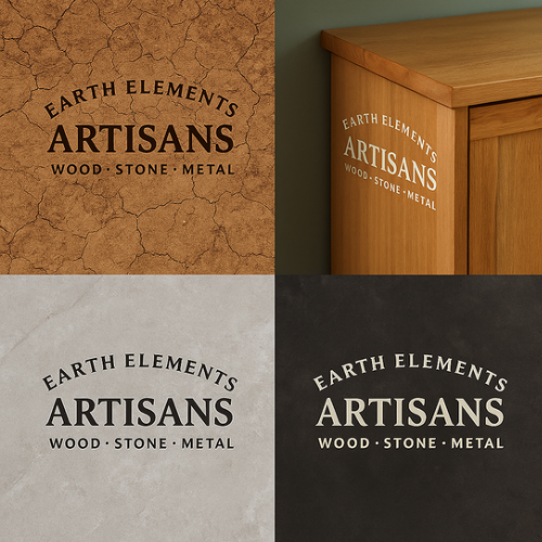 The Earth Elements Artisans logo embodies a refined con
