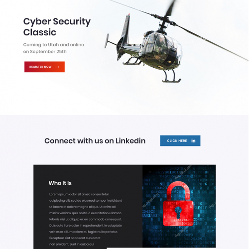 A cyber security website I recently redesigned. thumb