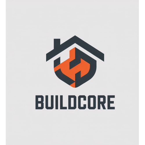 BuildCore – Strong Construction Logo