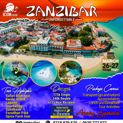 Zanzibar Unforgettable Flyer