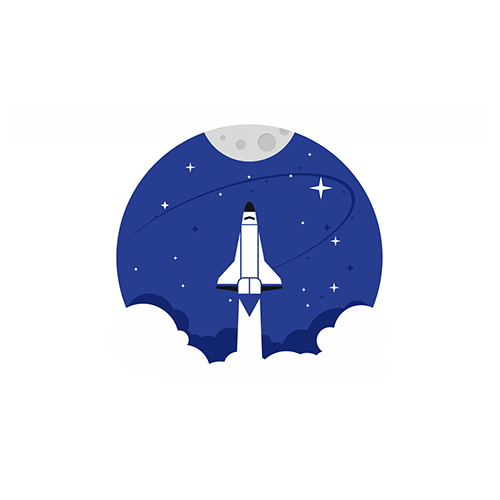 Space badge thumb