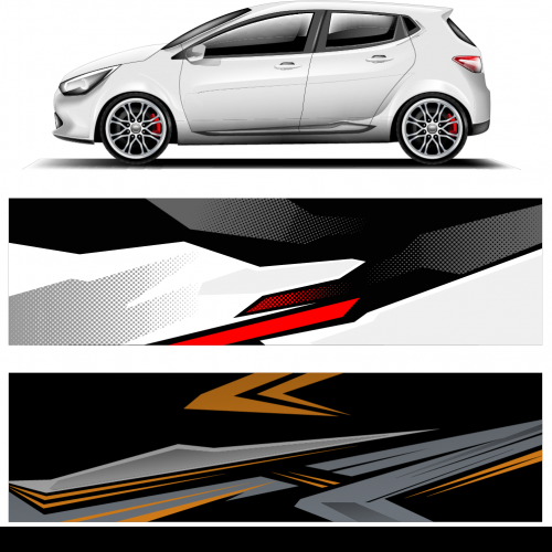 Car wrap decal design