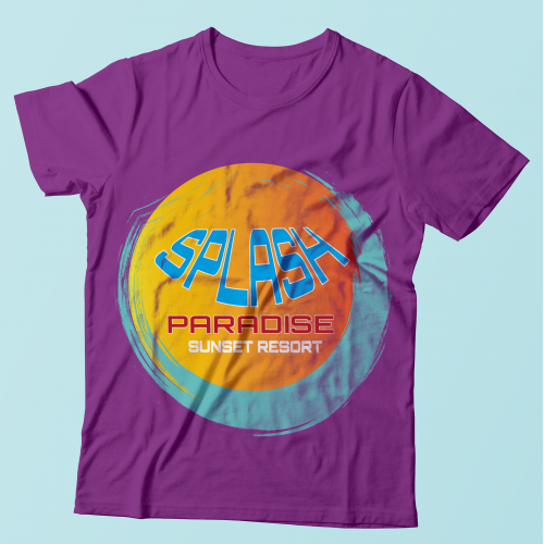 Travel Logo Design on T-shirt