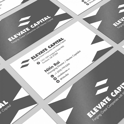 Elevate Capital business card design