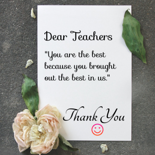 Thank You Teachers