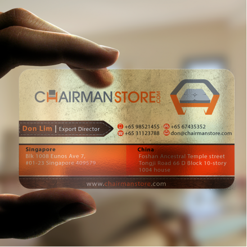 Plastic Business Card Design