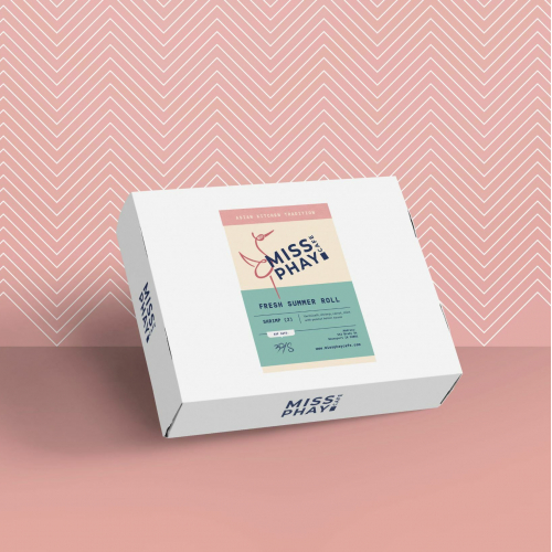 Retro-Inspired, Eye-Catching Food Box Label Design