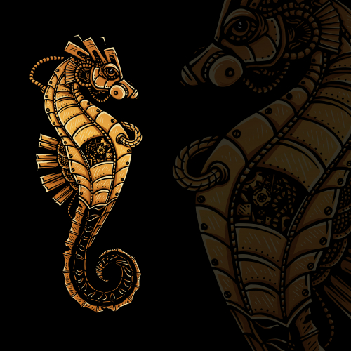Steampunk Seahorse thumb