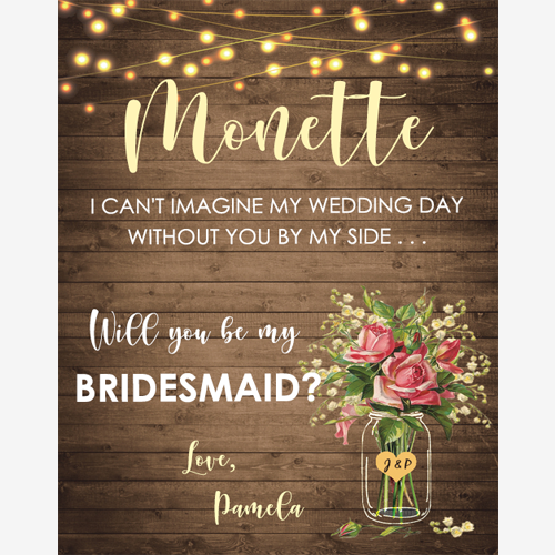 Bridesmaid Invitation