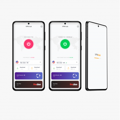 VPNhub - Concept Of VPN service  | App Design #1