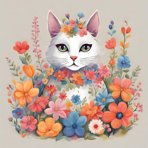 Flower Cat