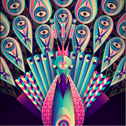 Drugs Make Things Beautiful - Peacock 1