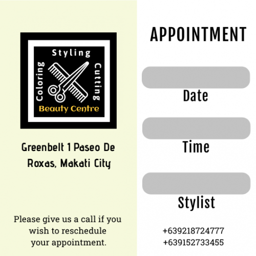 Appointment Card