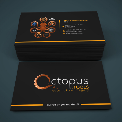 Octopus business card design