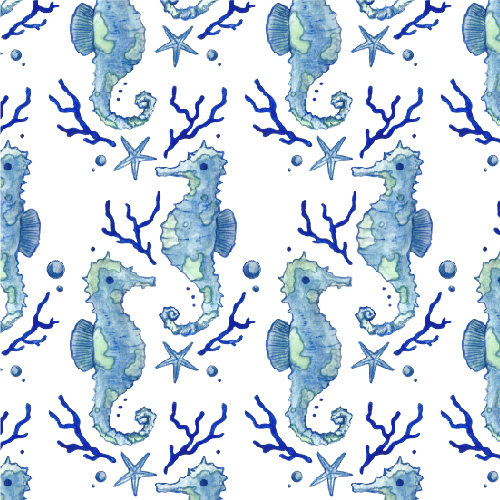 Watercolour Seahorse