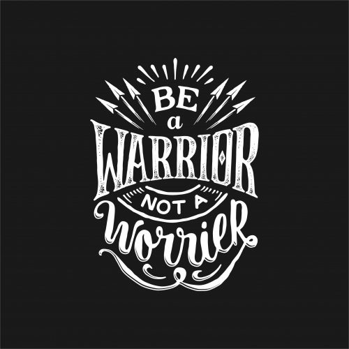 Be a warrior not a worrier thumb