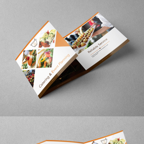 Tri-Fold Square Brochure Design for Catering Company thumb