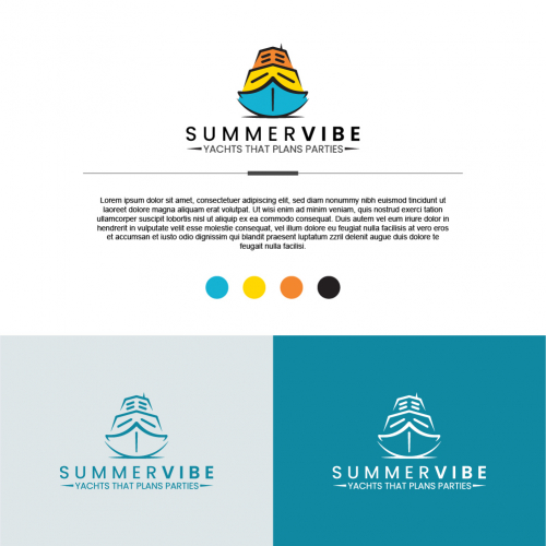 Summer Vibe Yacht Logo Design