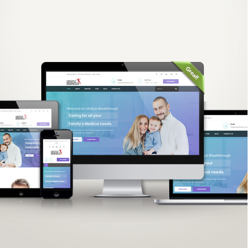 Healthy Lifestyle Website Design thumb