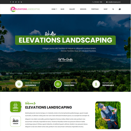 Landscaping Website Design