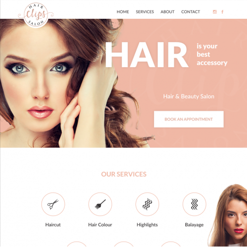 Clips Salon Hair - Home Page