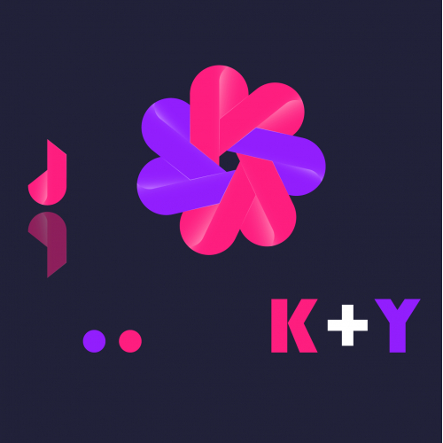 K Y Letter logo | Flower logo | Heir Band logo