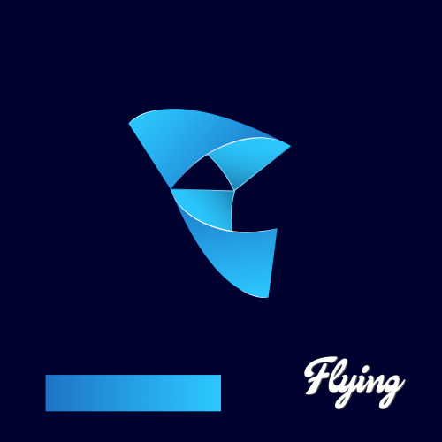 Flying Logo | Parachute Logo