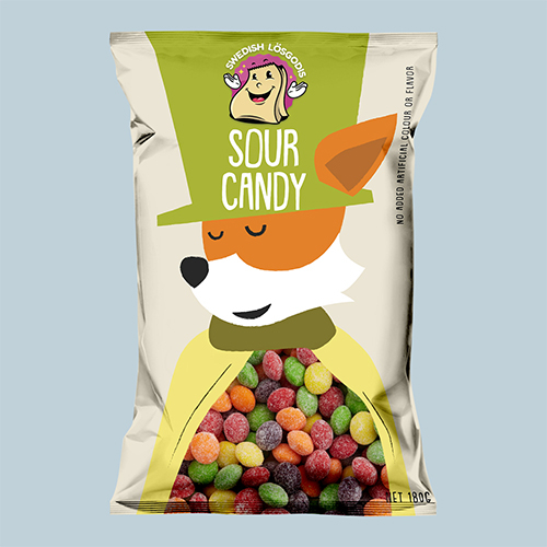 Candy Packaging for Swedish Losgodis