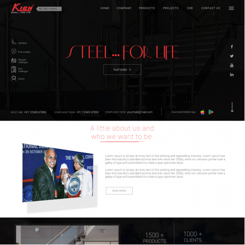 Landing Page Website Design