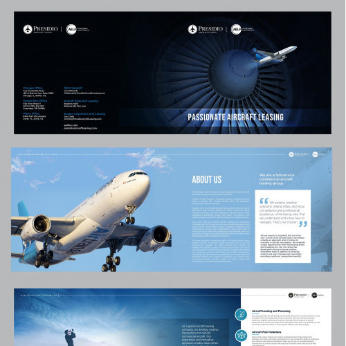 Aviation Leasing Company needs a powerful brochure thumb