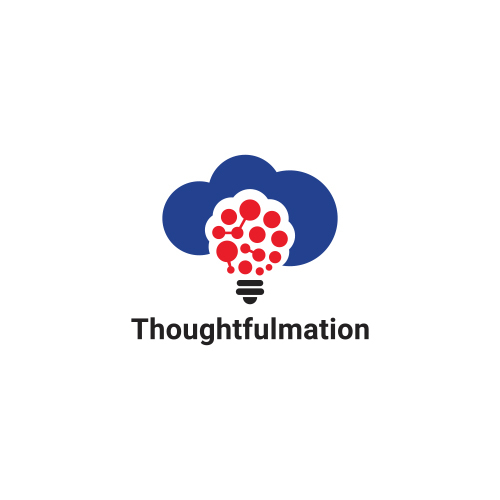 Thoughtfulmation Cloud Idea logo Design
